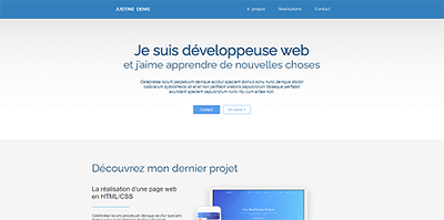 Maquette Dev web